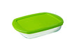 Pyrex Cook & Store prostokątne naczynie ze szkła żaroodpornego do zapiekania i plastikowa pokrywka do przechowywania